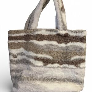 Cozy Brown and Cream SOMA Tote Bag